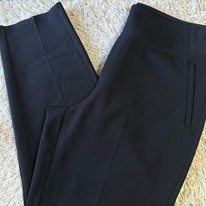 Athleta Women's Black Trousers size 14 black color wide leg pants